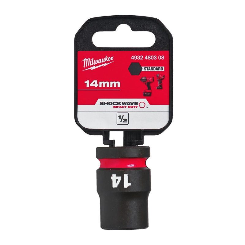 Milwaukee Hex Socket Shw 1/2 Std 14mm-1Pc 4932480308 Milwaukee - Dynamic Drive