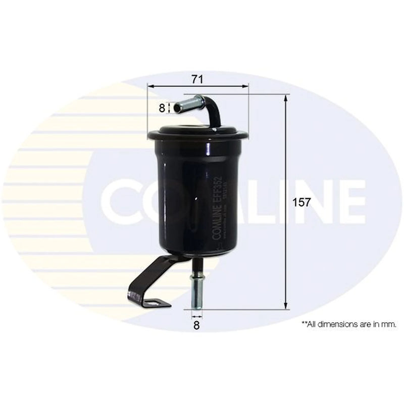 Comline Fuel Filter Element fits Toyota Land Cruiser Prado 2002-2010 4.0
