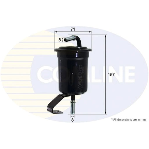 Comline Fuel Filter Element fits Toyota Land Cruiser Prado 2002-2010 4.0