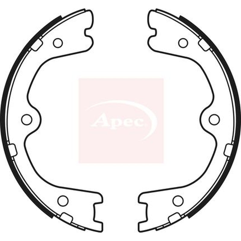 Apec Parking Brake Shoe Set fits Infiniti Fx 2008 on