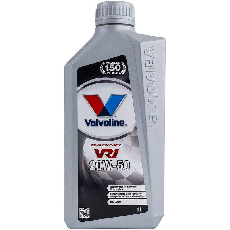 Valvoline VR1 Racing 20W-50 Highly Refined 20W50 Mineral Engine Oil 1 Litre 1L Valvoline - Dynamic Drive