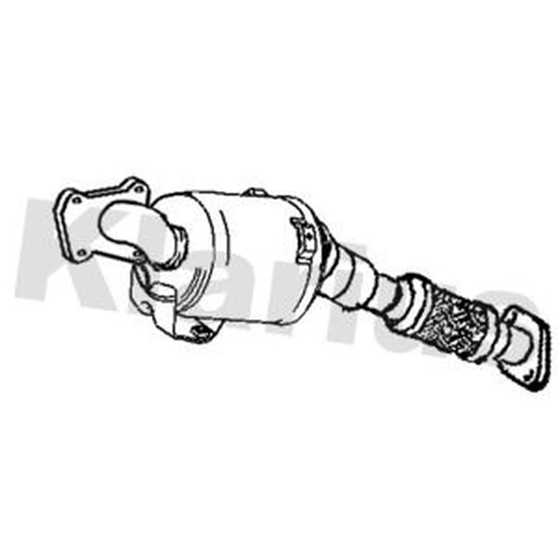 Klarius Catalyst Type Approved With Pipe fits Ford Fiesta VI 2013-2017 1.6