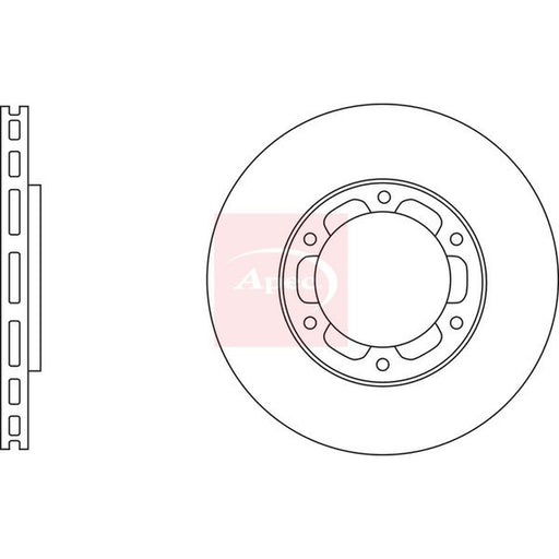 Apec 2 x Vented Brake Discs