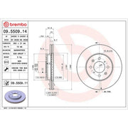 Brembo Front Brake Discs & Pads fits Honda Civic VI 1998-2001 1.6