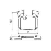 Bosch Front & Rear Pads fits BMW 3 2006-2013
