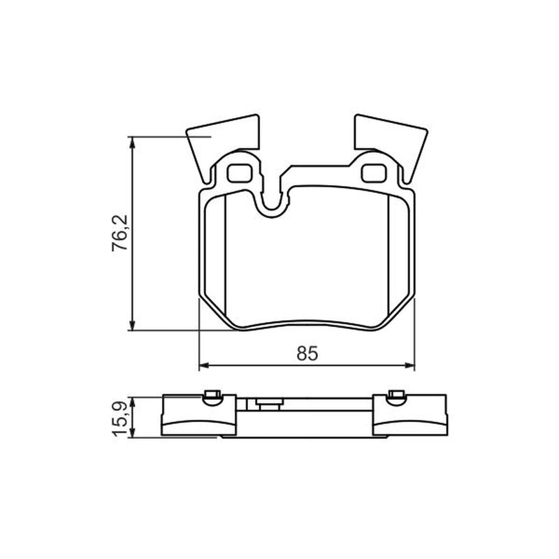 Bosch Front & Rear Pads fits BMW 3 2006-2013