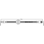 Abtex Brake Hydraulic Hose Line Front fits Nissan Interstar 2021-2024