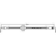Juratek Brake Hydraulic Hose Line Right JBH1261