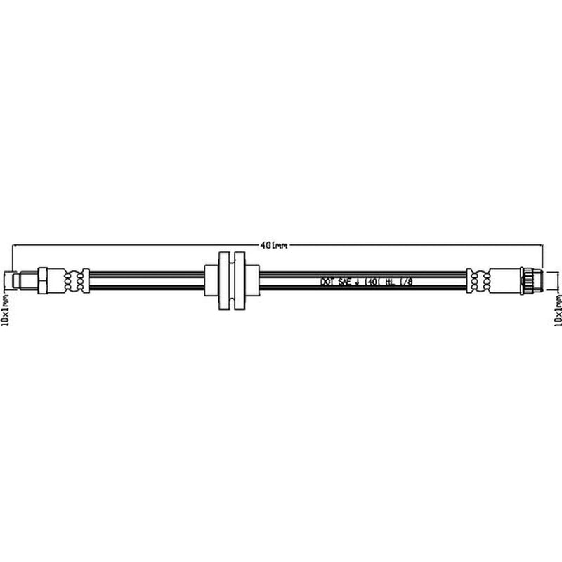 Juratek Brake Hydraulic Hose Line Right JBH1261