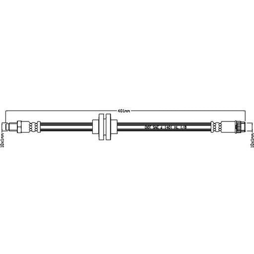 Juratek Brake Hydraulic Hose Line Right JBH1261