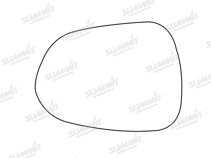 Summit Stick-On Standard Mirror Glass fits Honda Jazz 84 on LHS Summit - Bars 4 Cars