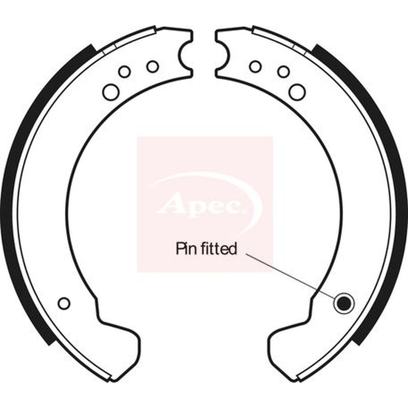 Apec Brake Shoe Set Axle Kit fits Land Rover 110/127 1985-1990 2.5
