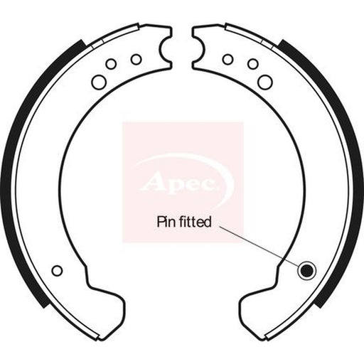 Apec Brake Shoe Set Axle Kit fits Land Rover 110/127 1985-1990 2.5