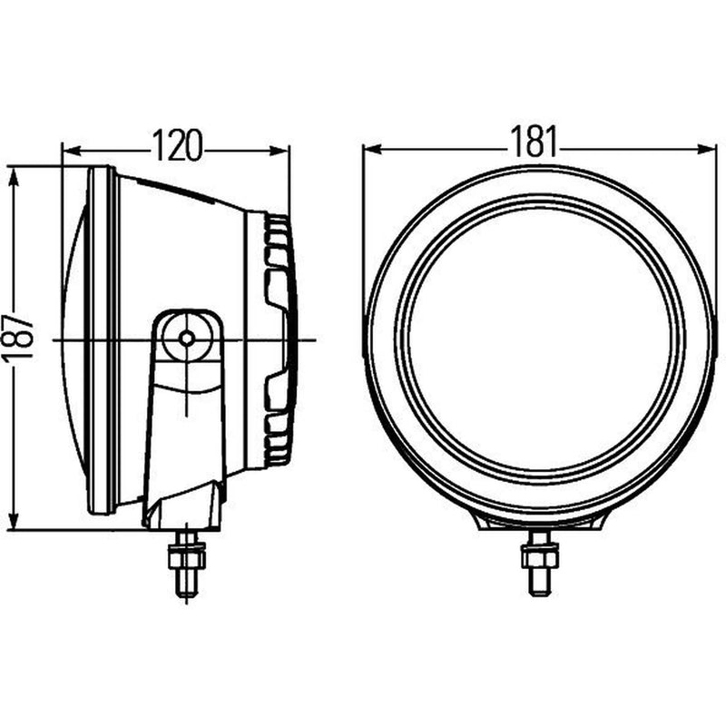 Hella Headlamp Zf 0/180Gr Sw Md12/24 1F3 Right 1F3 011 815-001 2331313 1F3 011