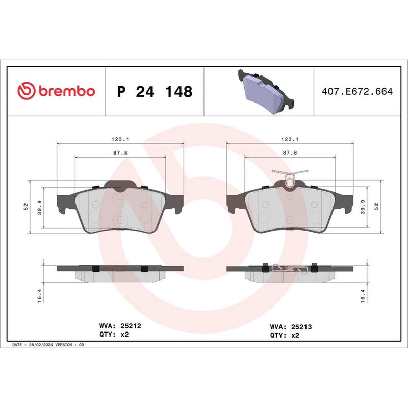 Brembo Front & Rear Brake Discs & Pads fits Ford Focus III Turnier 2012-2020 2.0
