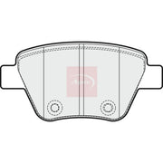 Apec Rear Brake Pad Set fits Audi A1 2012 on 2.0