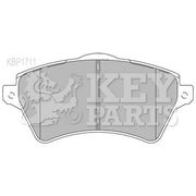 Key Parts Front Brake Pad Set fits Land Rover Freelander I 1998-2006 1.8 2.0 2.5