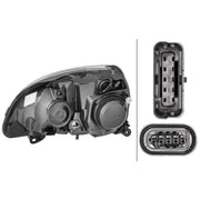 Hella Headlight Headlamp D2S/H7 Right fits Renault Clio 1998-2016