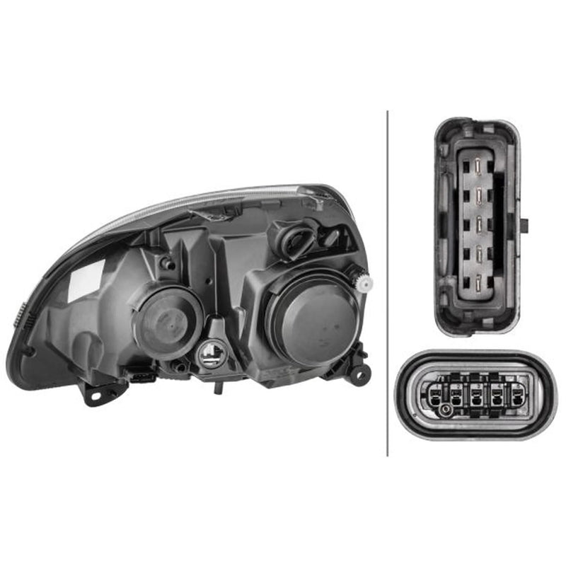 Hella Headlight Headlamp D2S/H7 Right fits Renault Clio 1998-2016