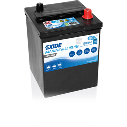 Exide Battery 6V 80Ah 600A EU80-6