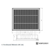 Blue Print Engine Air Filter fits Ford Galaxy III 2018-2023 2.0