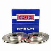 Borg & Beck 2 x Vented Brake Discs fits Mazda RX-8 2003-2012 1.3