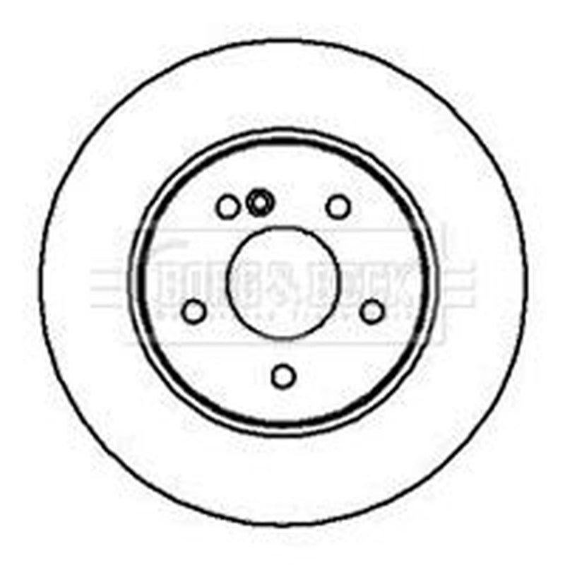 Borg & Beck Rear Brake Discs & Pads fits Mercedes-Benz E-Class T-Model 1996-2003