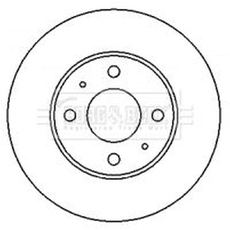 Borg & Beck Front Brake Vented Discs & Pads fits Hyundai Accent II 2000-2005