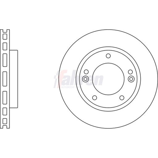 Fahren 2 x Vented Brake Discs fits Kia Sorento I 2002-2011 2.4 2.5 3.3 3.5