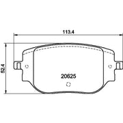 DON Rear Brake Pad Set fits Citroën Dispatch III 2016-2025 1.5 1.6 2.0 2.2