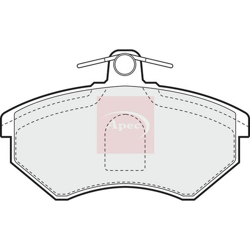 Apec Front Brake Pad Set fits Audi 200 C2 1979-1982 2.1