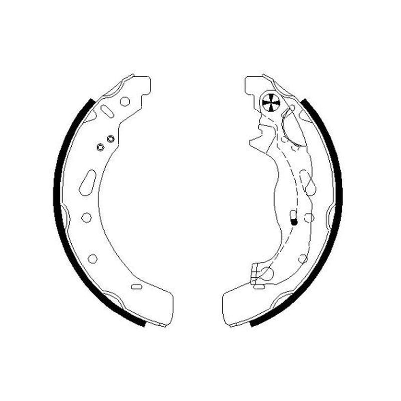 Mintex Brake Shoe Set Axle Kit fits Mazda 2 2007-2015 1.3 1.4 1.5 1.6