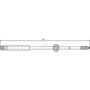 NAPA Brake Hydraulic Hose Line Front NBH1174