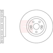 Apec 2 x Vented Brake Discs fits Renault Clio 2000-2005 3.0