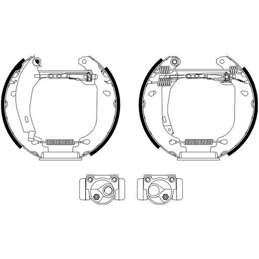 Mintex Brake Shoe Set Axle Kit fits Renault 19 1988-1998 1.4 1.7 1.8 1.9