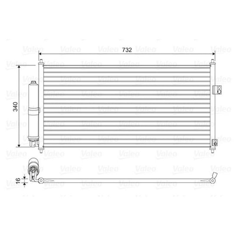 Valeo Air Conditioning Condenser 814032