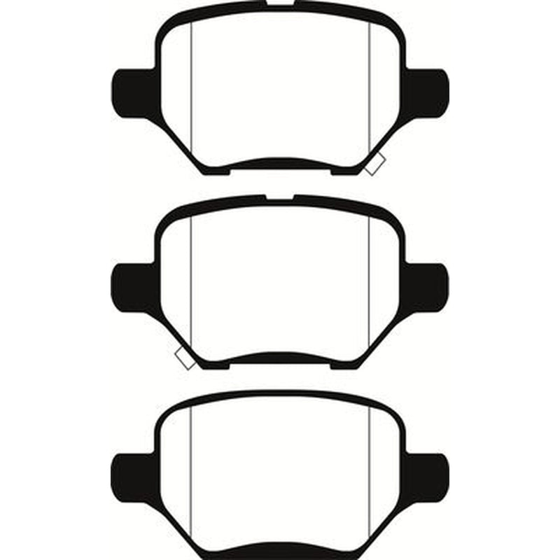 Abtex Rear Brake Pad Set fits Opel Mokka / Mokka X 2012-2019 1.4 1.6