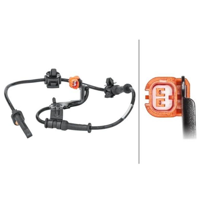 Hella ABS Wheel Speed Sensor Front fits Honda Cr-V 2001-2007 2.0 2.2