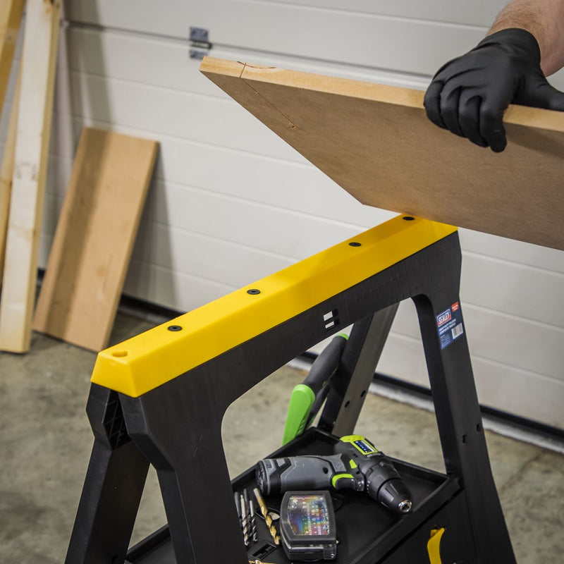 Sealey Heavy-Duty Folding Composite Trestles FDT42 Sealey - Dynamic Drive