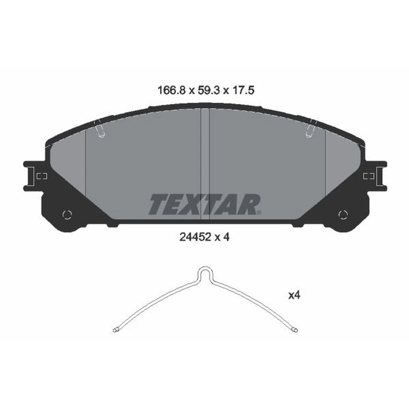 Textar Front Brake Pad Set 2445201