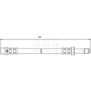 Apec Brake Hydraulic Hose Line Front fits Mercedes-Benz Sprinter 3,5-T 2006-2018