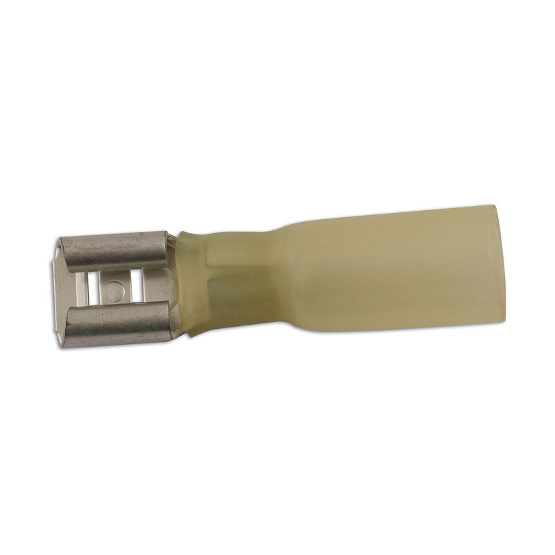Connect Yellow Female Heat Shrink Push-on 6.3mm 25pc 30238 Tool Connection - Dynamic Drive