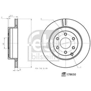 Febi 2 x Internally Vented Rear Brake Discs 178650-x2