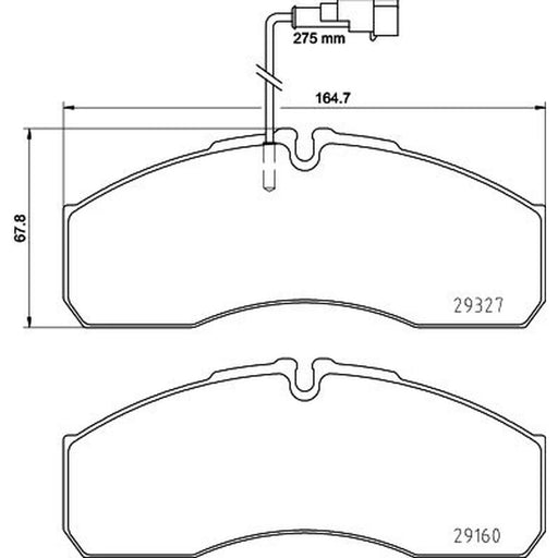 DON Front Brake Pad Set fits Nissan Cabstar 2006-2013