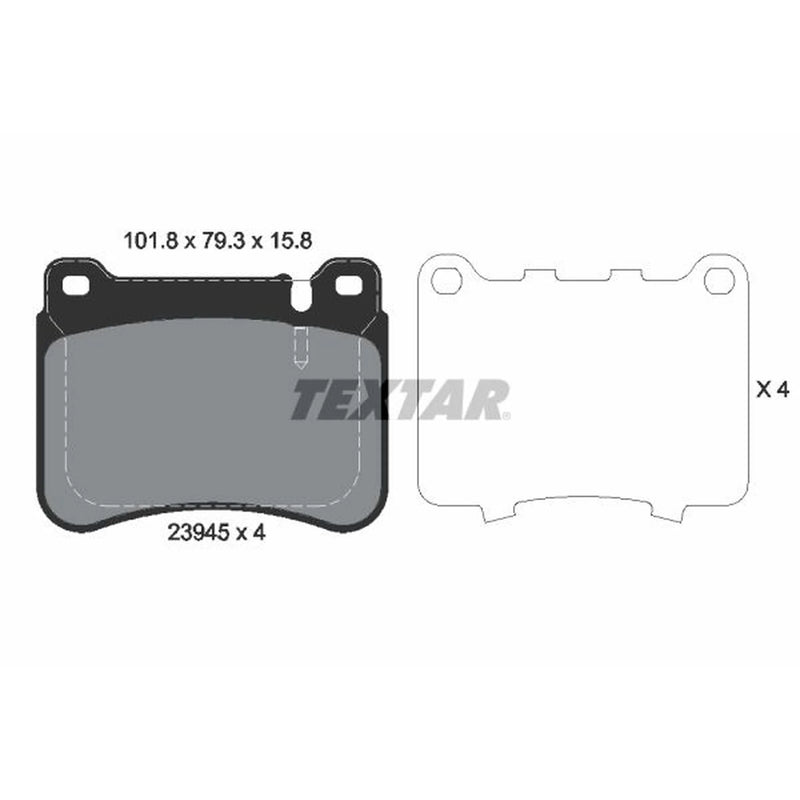 Textar Front Brake Pad Set 2394501