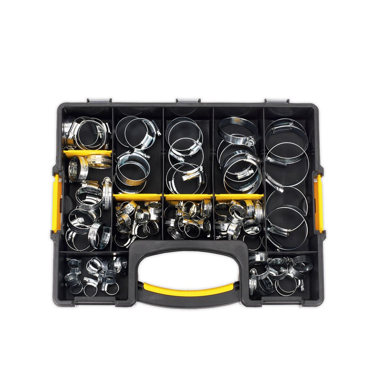 Sealey Hose Clip Assortment 85pc8-57mm SHC85AC Sealey - Dynamic Drive