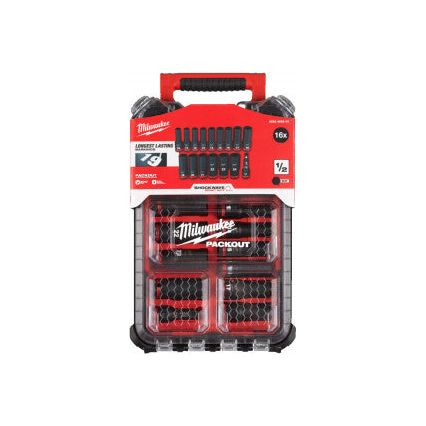 Milwaukee Packout Imp Socket Dep 10 24mm 16Pc 4932480943 Milwaukee - Dynamic Drive