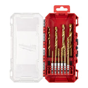 Milwaukee 10 Piece SHOCKWAVE Red Hex HSS Titanium Metal Drill Bit Set Milwaukee - Dynamic Drive
