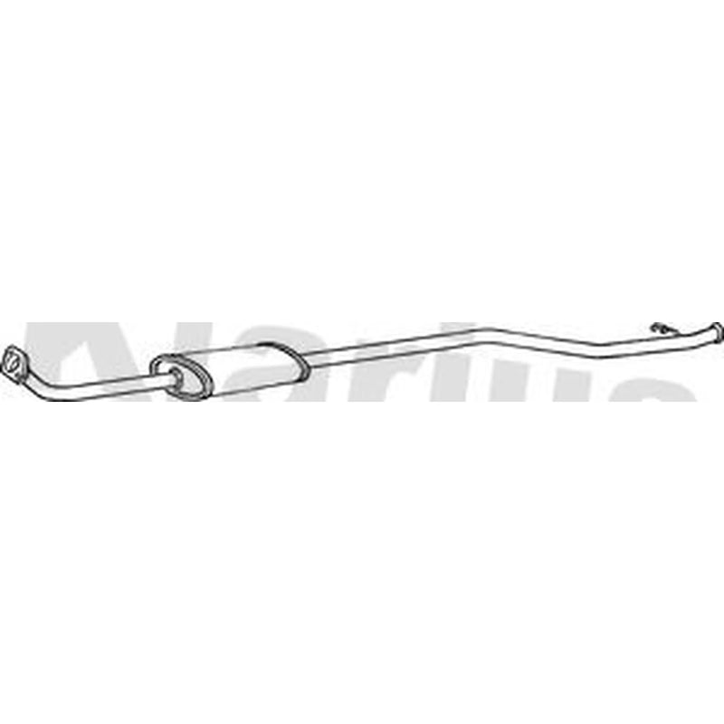 Klarius Box With Centre Pipe Centre fits Citroën Xsara Picasso 1999-2010 1.6