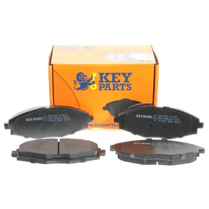 Key Parts 4 x Front Brake Pad Set fits Chevrolet Matiz 2005-2013 0.8 1.0